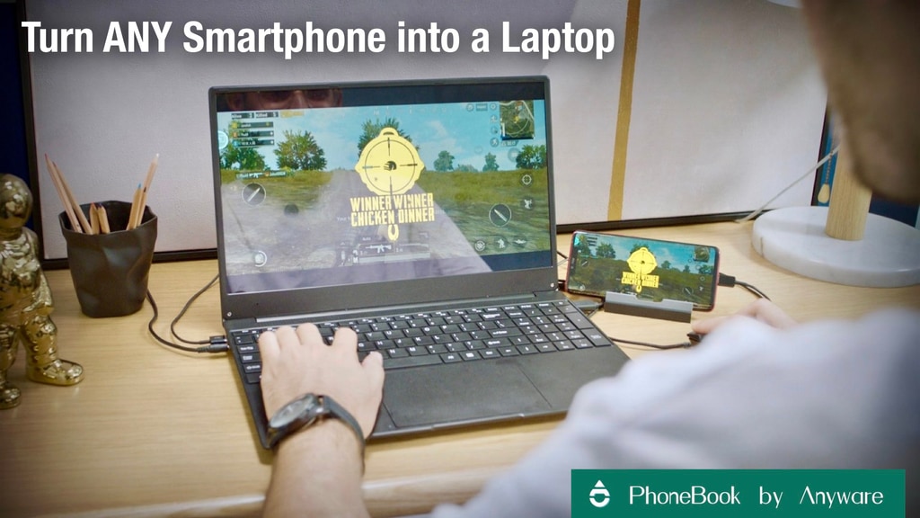 PhoneBook: Turn ANY Smartphone into a Laptop Computer