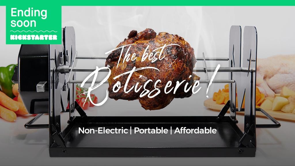 ROTO-Q 360 : The Non-Electric Rotisserie Cooking Machine