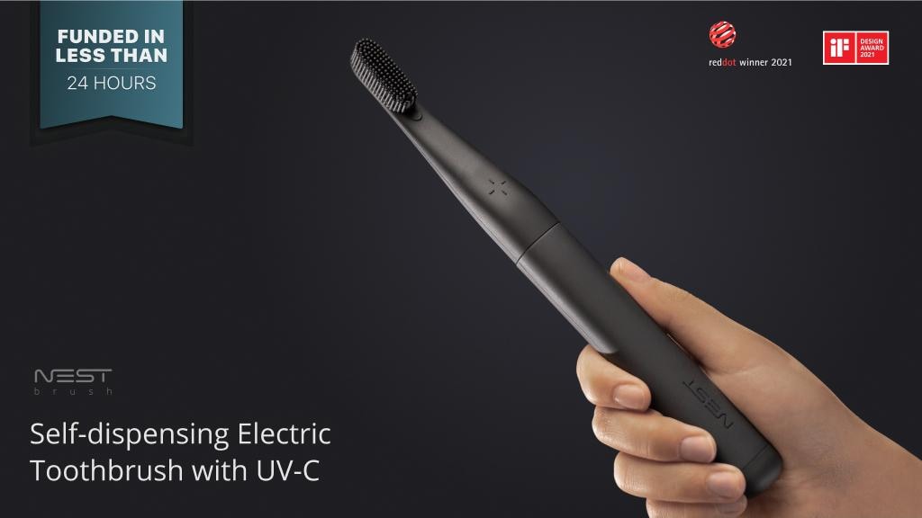 Nest Brush: Self-dispensing Electric Toothbrush