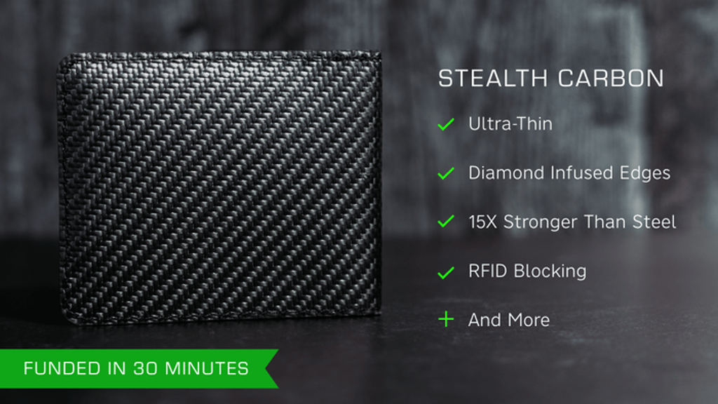 Stealth Carbon — The slimmest luxury wallet ever made.