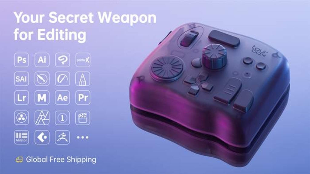 TourBox Elite:The Ultimate Bluetooth Controller for Creators