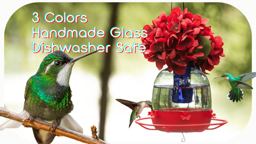 Murano: HummingFun's Flower-Inserting Hummingbird Feeder