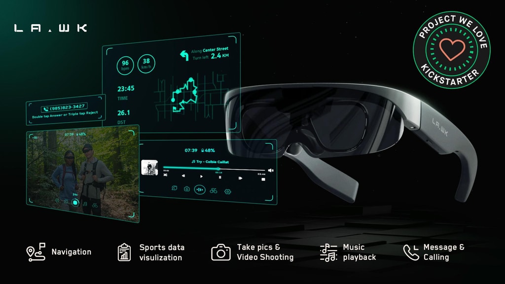 LAWK ONE：AR Glasses for Outdoor Adventure