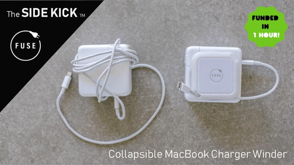 The Side Kick by Fuse: Collapsible Laptop Charger Winder