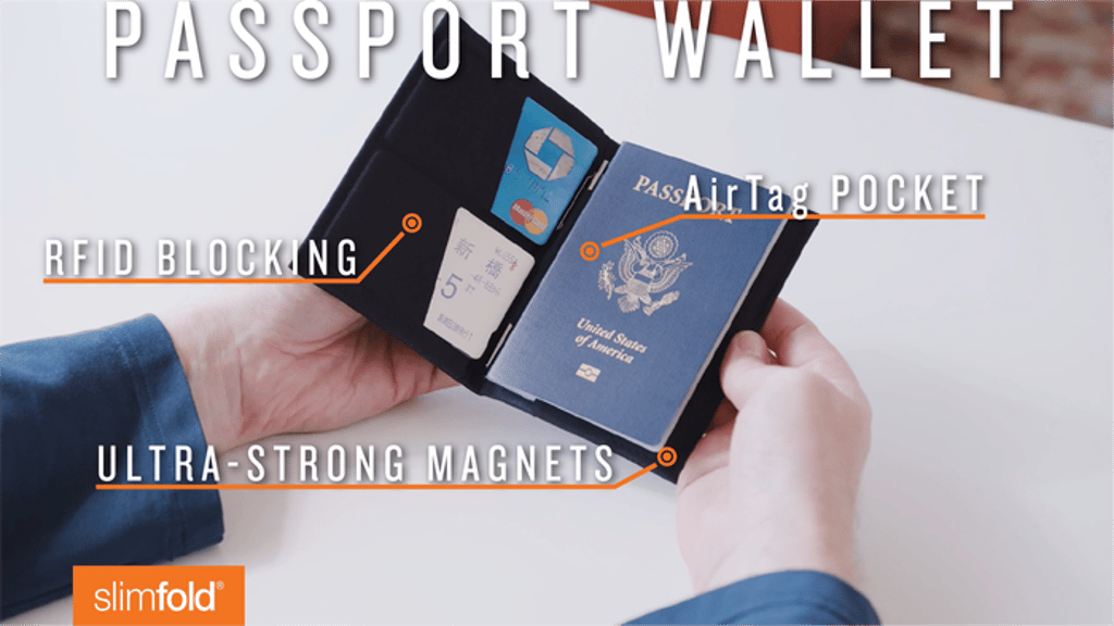 SlimFold® Passport Wallet with AirTag Pocket