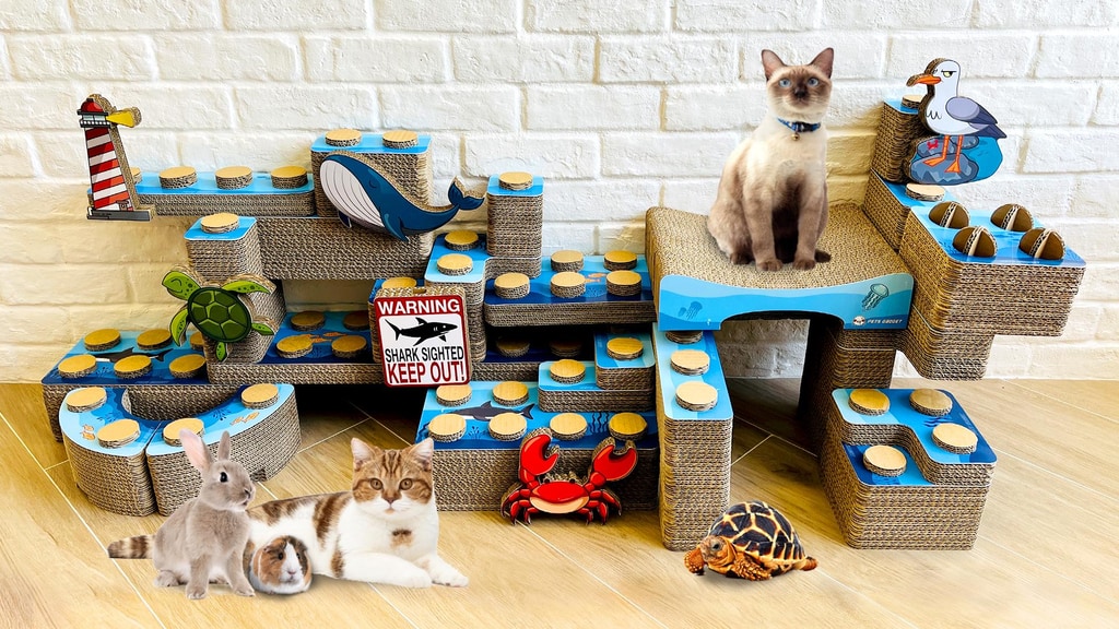 ✅ Playful Customized Cat Scratcher | Pets & Kids Playground