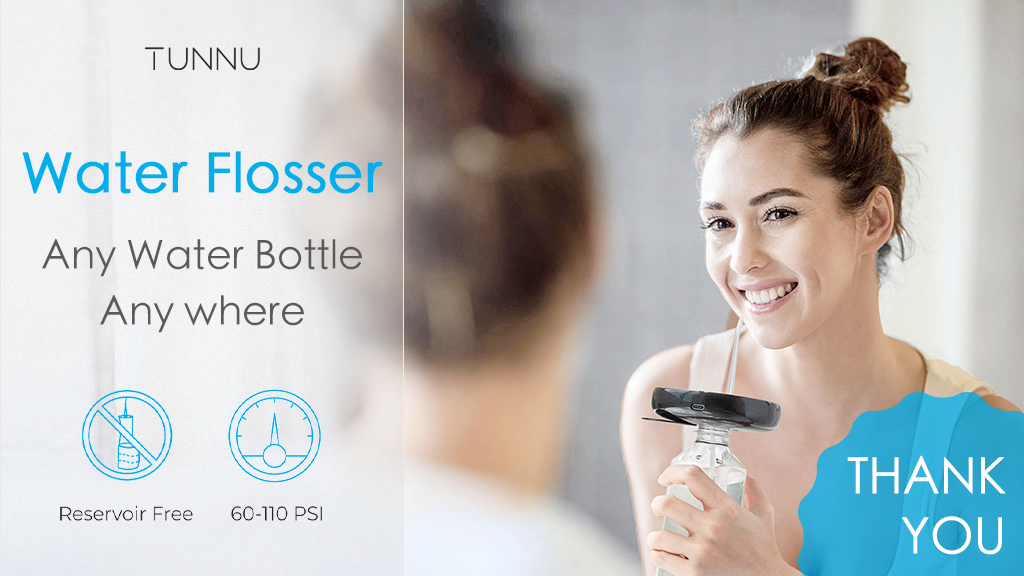 A Powerful Folding Water Flosser W/ Pocket-Sized Design