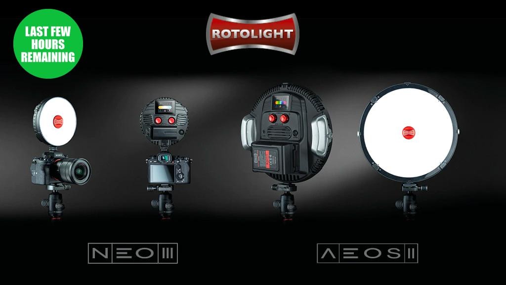 Rotolight NEO 3 and AEOS 2 LED Camera Lights