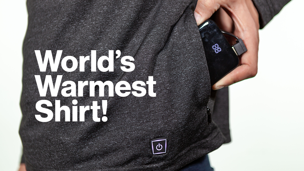 The Flare | World's Warmest Shirt w/3X Phone Charging