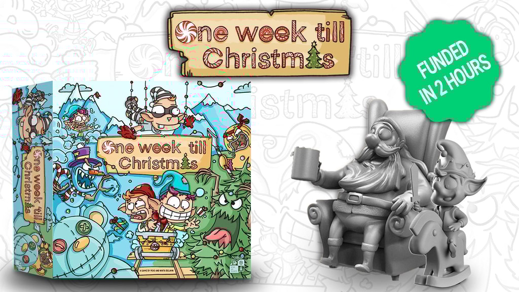 One week till Christmas - Fast fun family board game