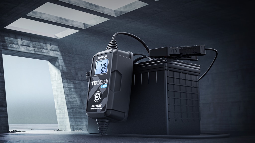 TOPDON TB6000Pro 2-in-1 Smart Battery Charger and Tester