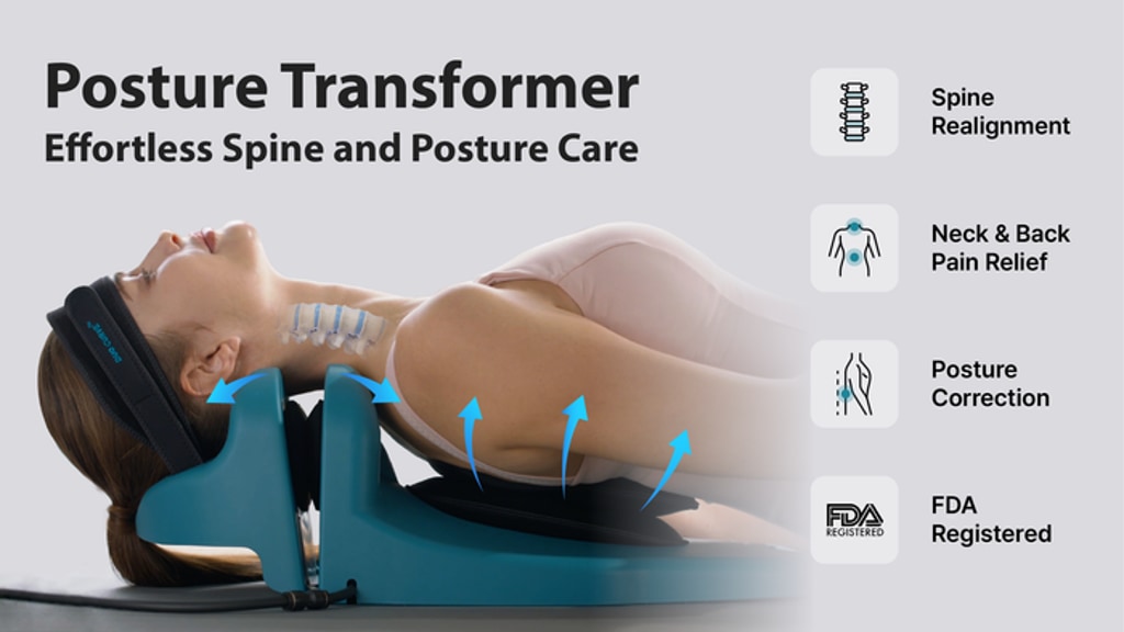 DUO CURVE™: Dual Neck & Back Traction and Curve Correction