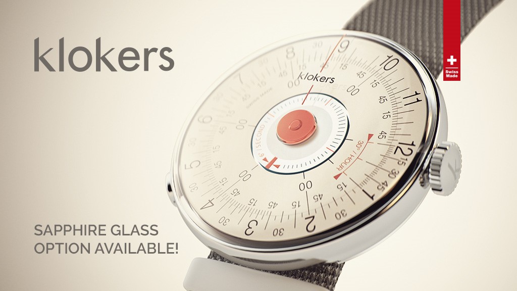 KLOK-08: 60s-inspired customizable watch by klokers