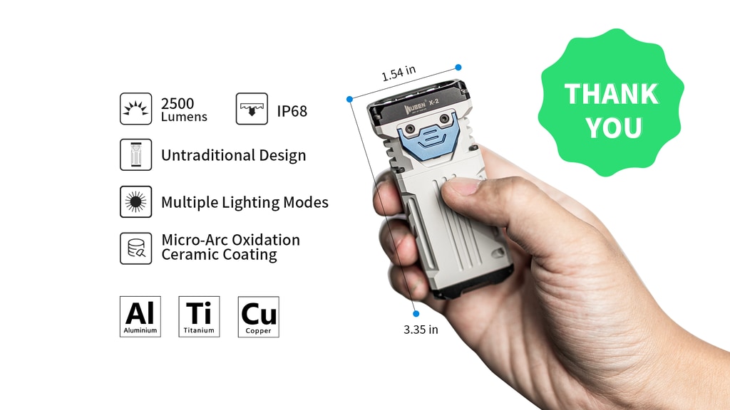 Wuben X2 EDC Flashlight: Little Beast