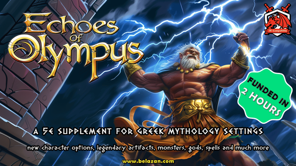Echoes of Olympus: A 5e Guide to Greek Mythology Settings