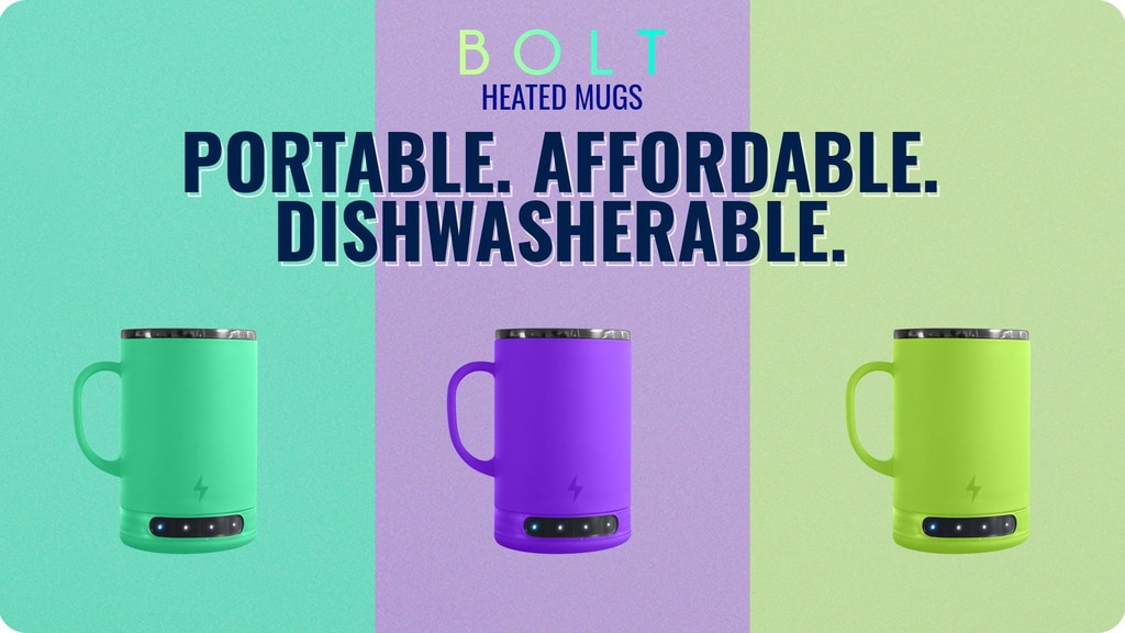 BOLT | A modular heated mug designed to go in the dishwasher