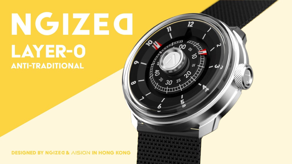NGIZED: "Layer-0" An Anti-Traditional Time Telling Watch.