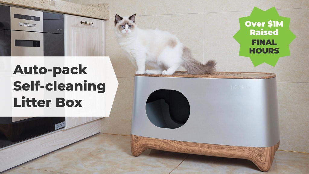 iKuddle Auto-Pack Litter Box: Clump Disposal Made Easy