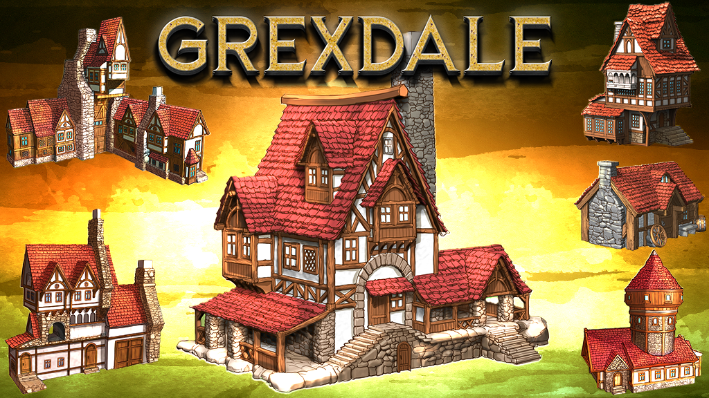 The Town of Grexdale - A Medieval Tabletop Town