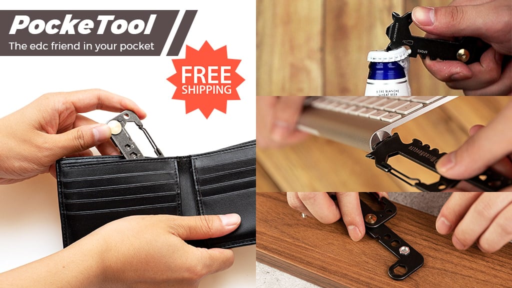 PockeTool | 10-in-1 Pocket-sized tool for Daily & Outdoor