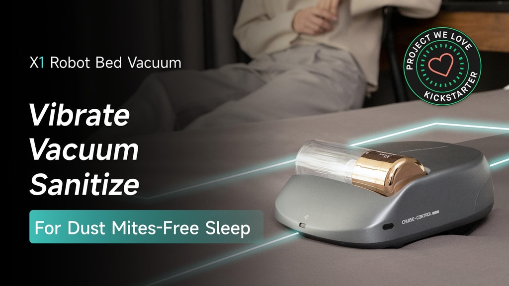 X1 Robot Bed Vacuum:Dust Mites Gone at the Touch of a Button