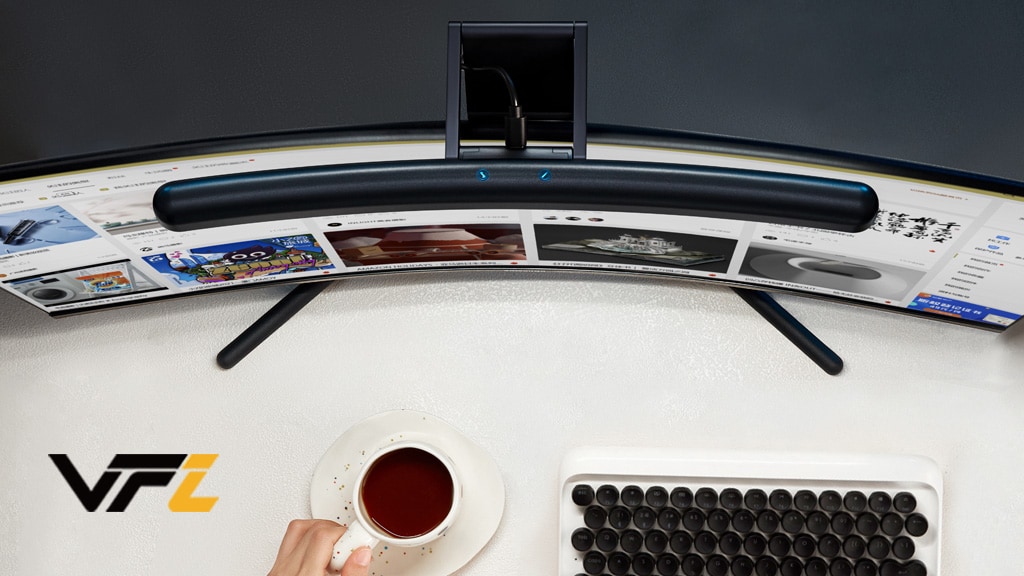 VFZ Curved Light Bar—Adjustable Light for Computer Monitors