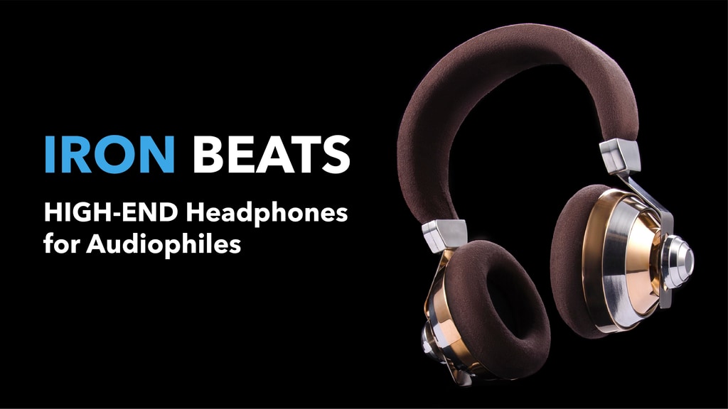 Iron Beats high-end wired closed headphones