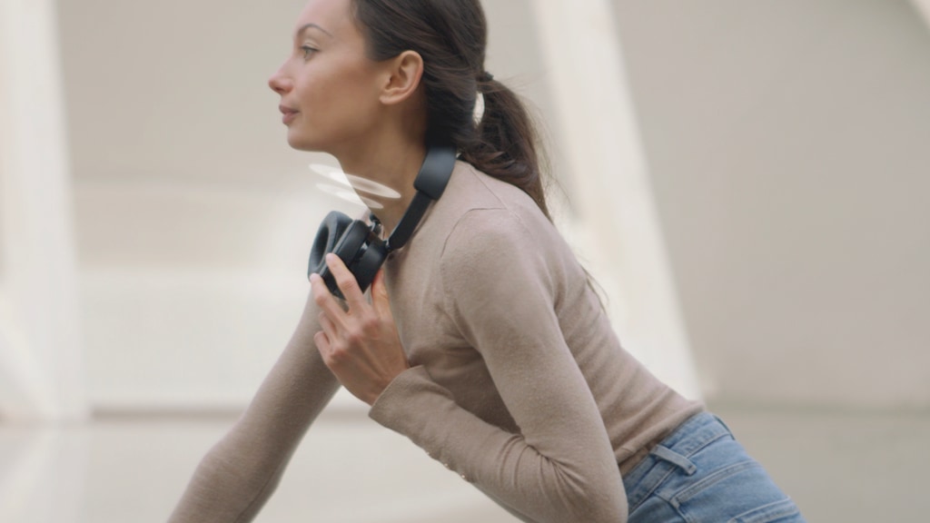 Neckphone TRi™: headphone + neckspeaker + wireless speaker