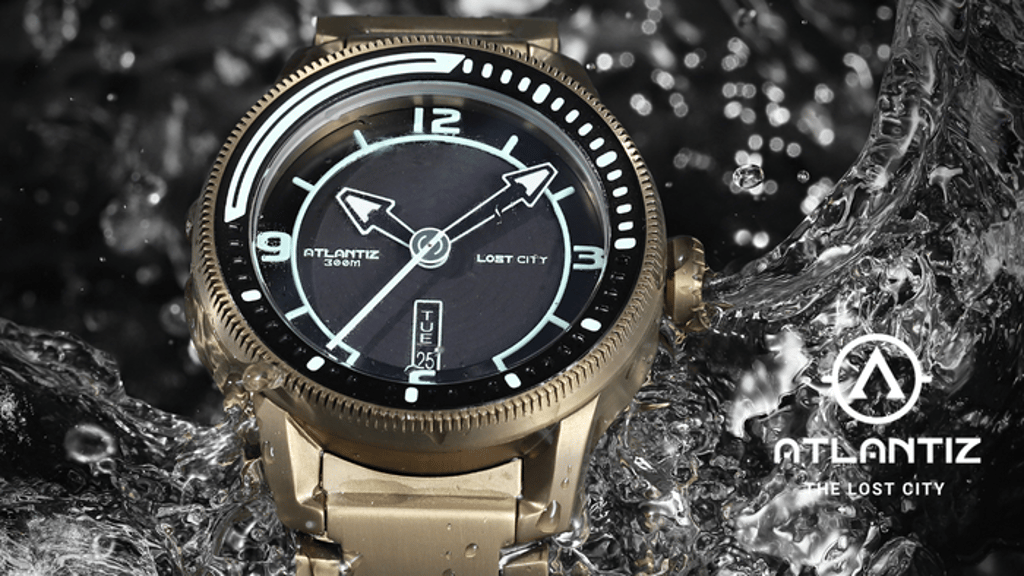 OVD Atlantiz: Titanium watch – a heat-revealed dial