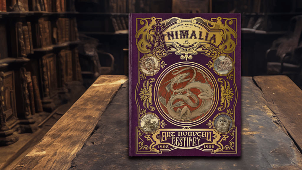 ANIMALIA Art Nouveau Dragons 1895-1899 Anton Seder art book