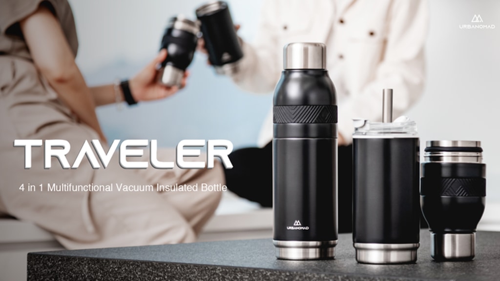URBANOMAD Traveler: Multifunctional Vacuum Insulated Bottle