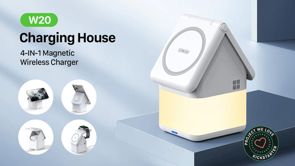 4-in-1 15W Magnetic Wireless Charger House | Duzzona