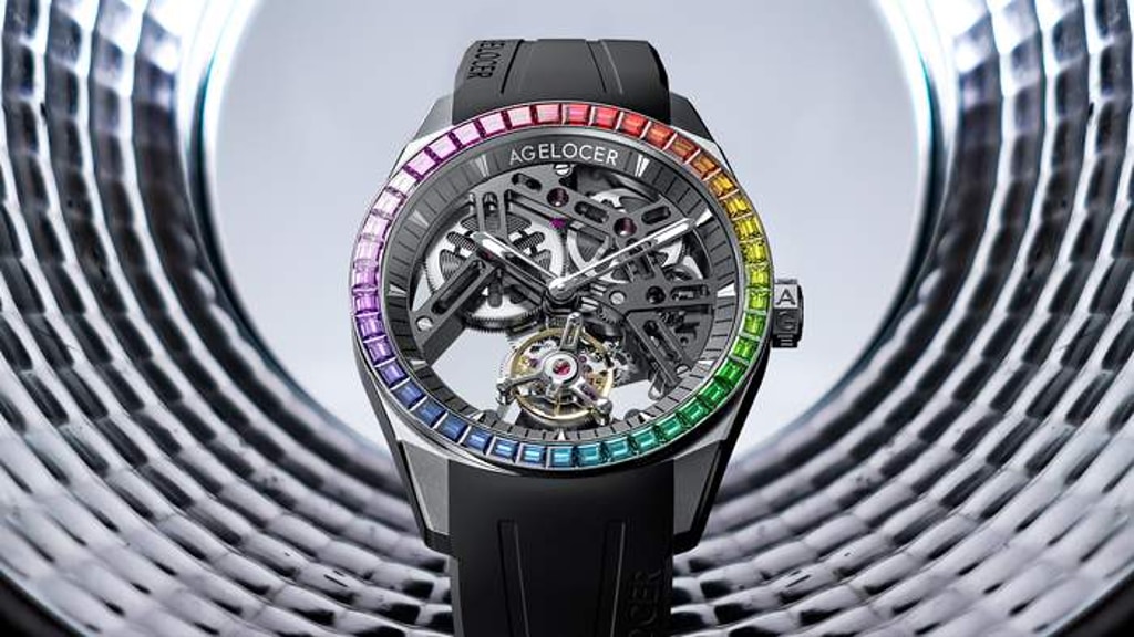 AGELOCER｜Free-sprung Balance Luxury Rainbow Tourbillon Watch