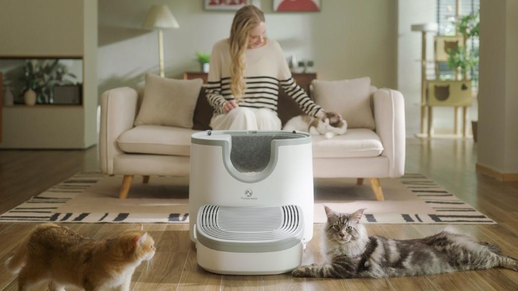 Furoomate:Open-Top Self-Cleaning Litter Box for Any Size Cat