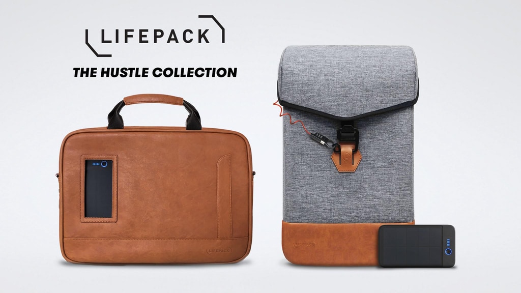 Lifepack Hustle: Solar + Anti-theft backpack & shoulder bag