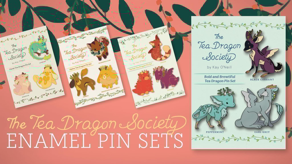 Tea Dragon Society Pin Set