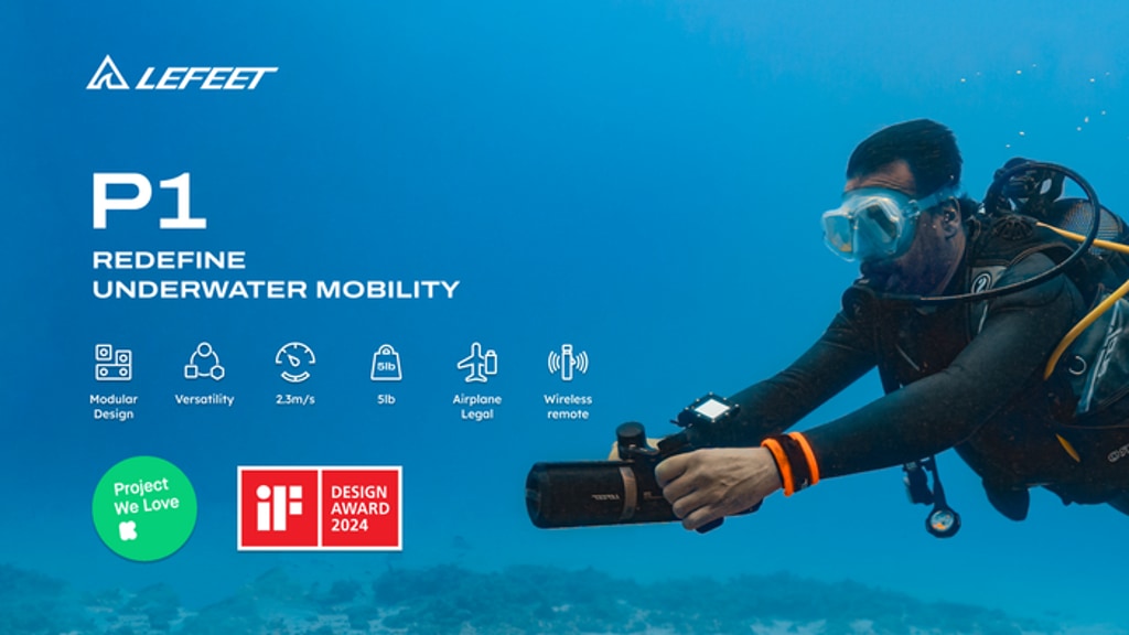 LEFEET P1: Versatile Underwater Scooter With Modular Design