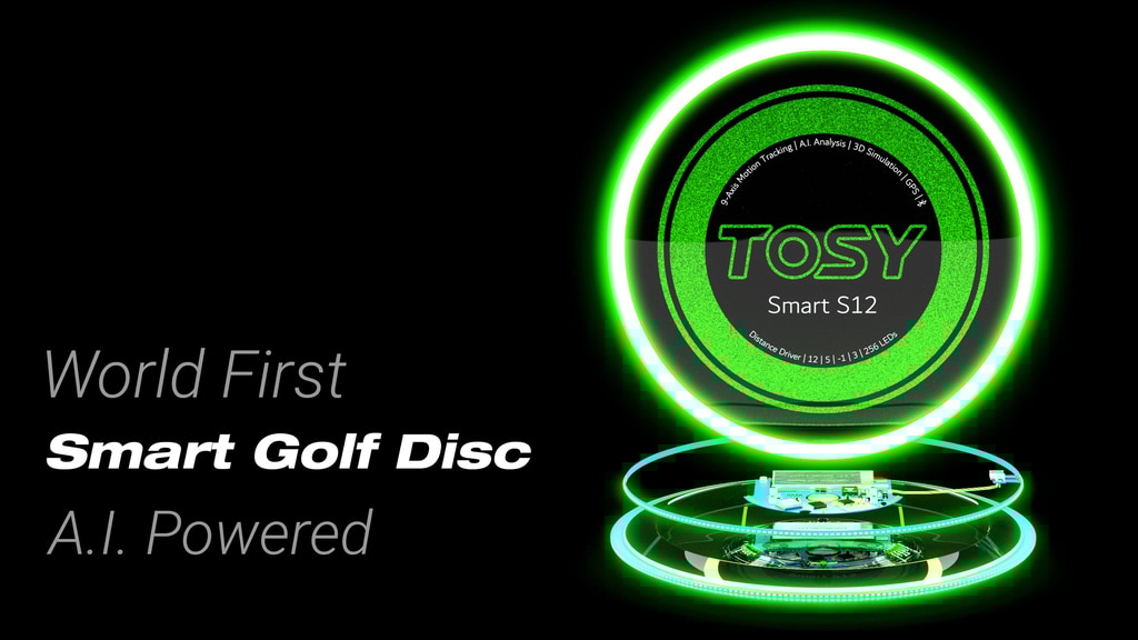 TOSY: Smart Golf Disc & 360 LED Flying Disc & Boomerang