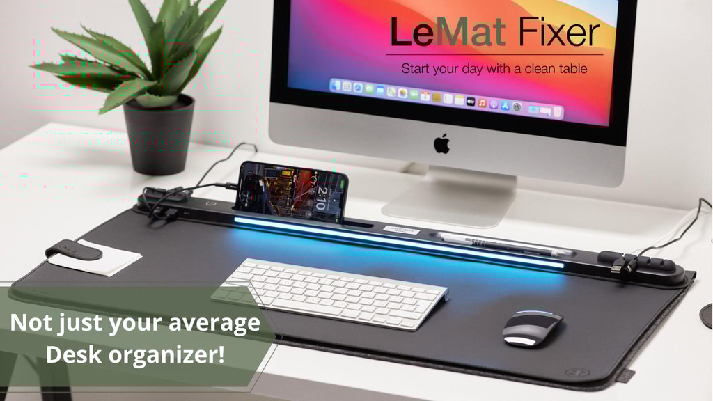 Upgraded LeMat Magnetic Fixer 2.0 - Modernize your Desk Mat.
