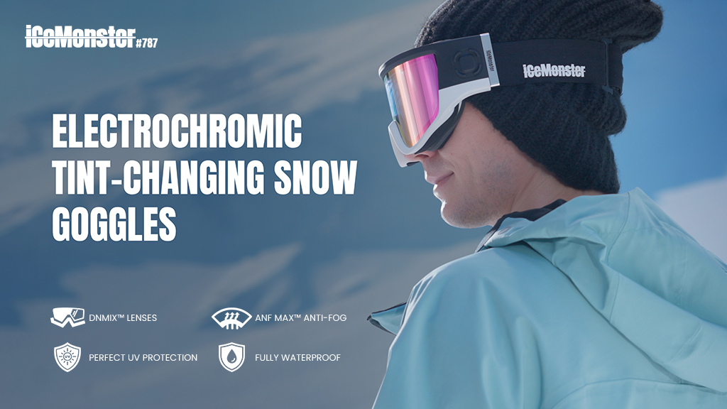 iCeMonster#787: Electrochromic Tint-Changing Snow Goggles