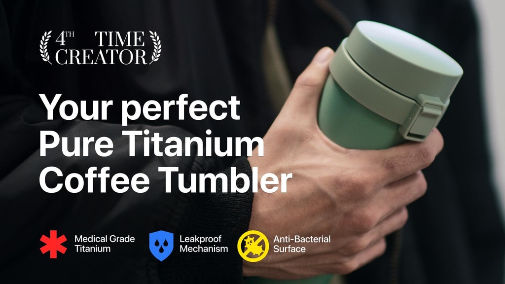 Toki – Eco-Friendly Pure Titanium Tumbler for Coffee Lovers