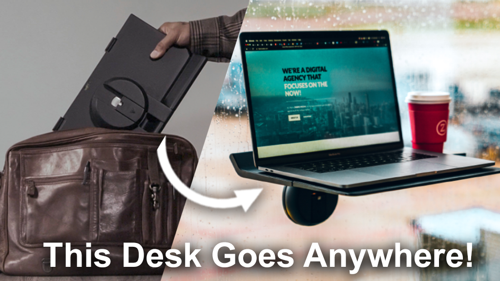 Motis – a Mobile Standing Desk for Work at Home & On-the-Go