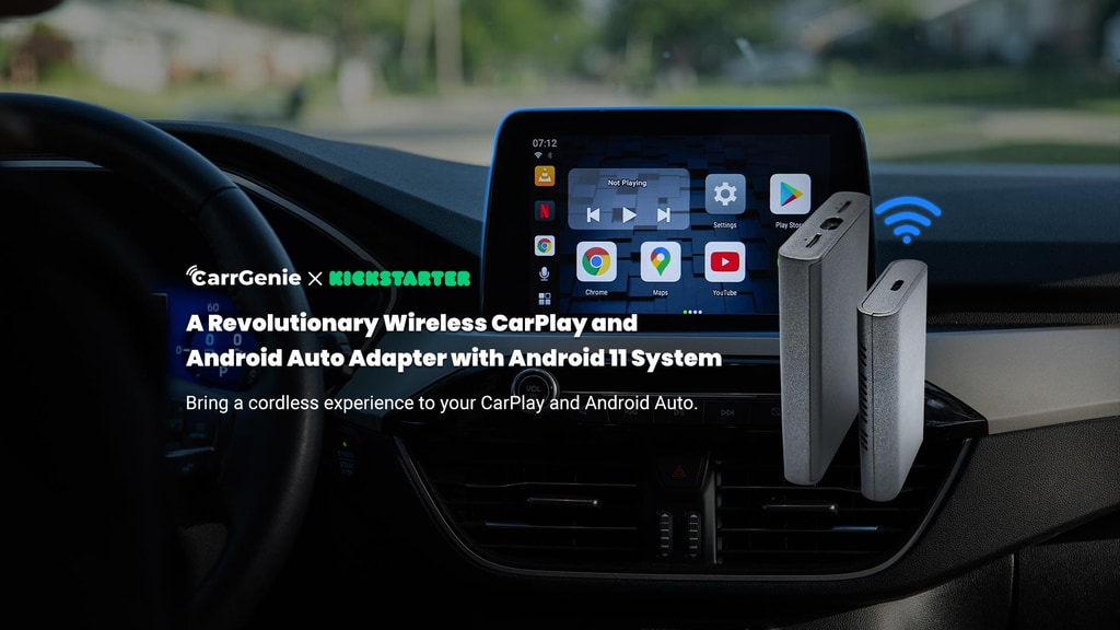 CarrGenie: Redefined Wireless Carplay & Android Auto Adapter