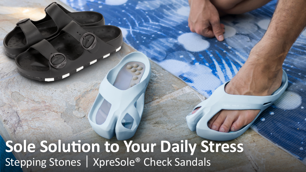 Health Sandals with Stress Relief & Posture Calibration