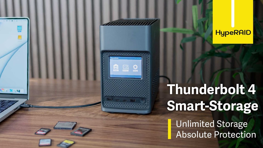 Thunderbolt 22-in-1 Dock with High Security SSD + HDD RAID