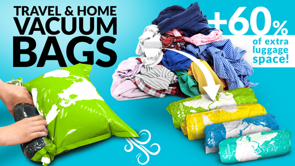 Weightless Magellan bags - 60% of extra luggage space!