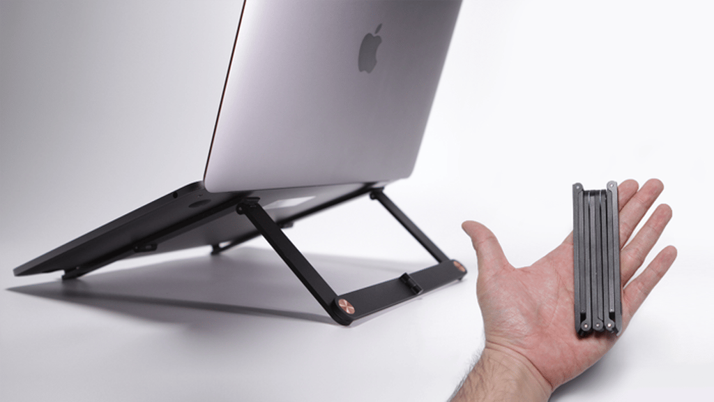 Mantiz: The World’s Smallest Folding Pocket Laptop Stand
