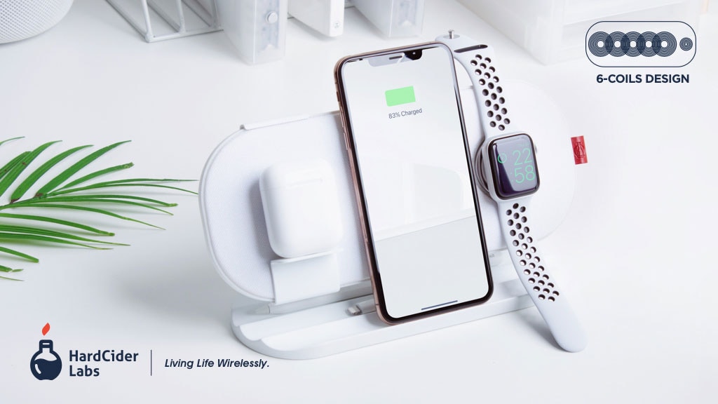 SliceCharge Pro: World's 1st 6-coils Wireless Charging Mat