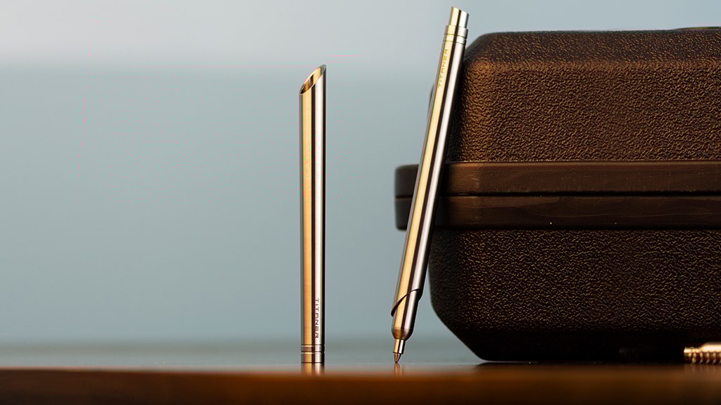 Minimalist Design CNC Machined Titanium Pen Pocket EDC Pen