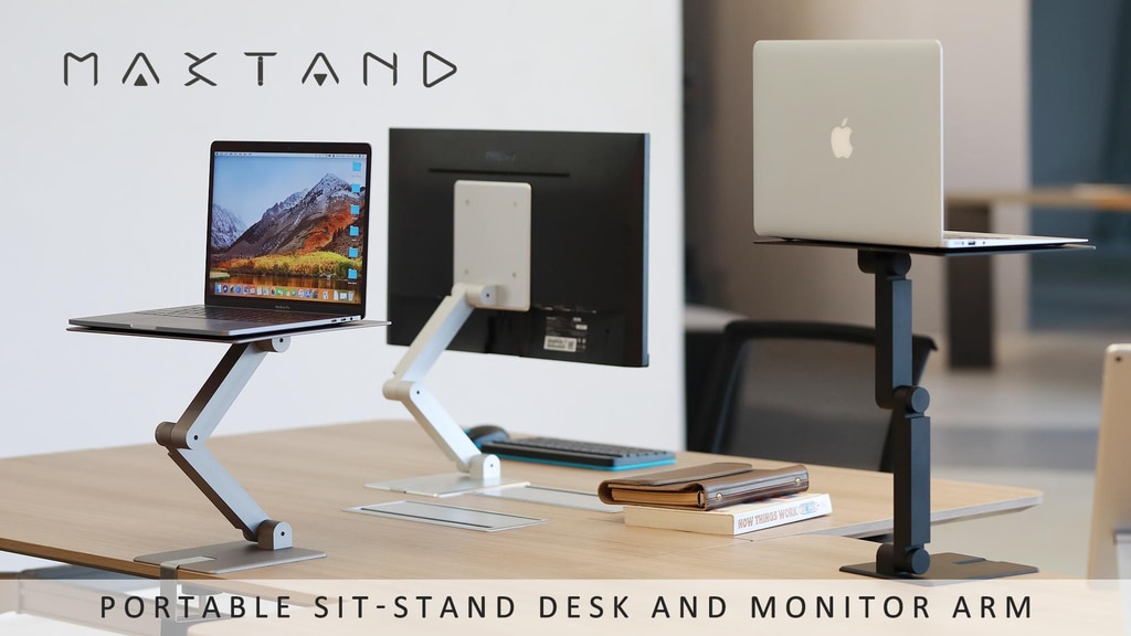 Maxtand: The portable sit-to-stand desk and monitor arm